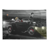 喜びの乗車B&W 2 枕カバー (裏面-右)