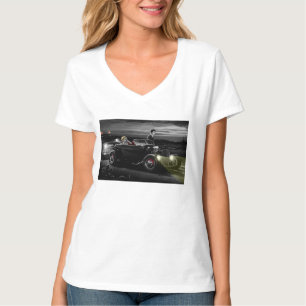 喜びの乗車B&W Tシャツ