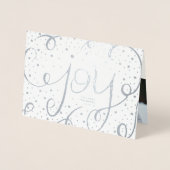 喜びの休日の写真は|の銀ぱくのきらめくを梳きます 箔カード (正面)