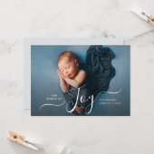 喜びの休日の誕生発表カードの束 カード (正面/裏面インサイチュ)