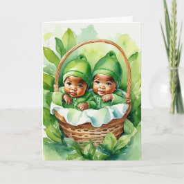 喜びの倍、愛の倍！誕生発表 ノートカード