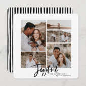 喜びの写数々の真のクリスマスカード シーズンカード (正面/裏面)