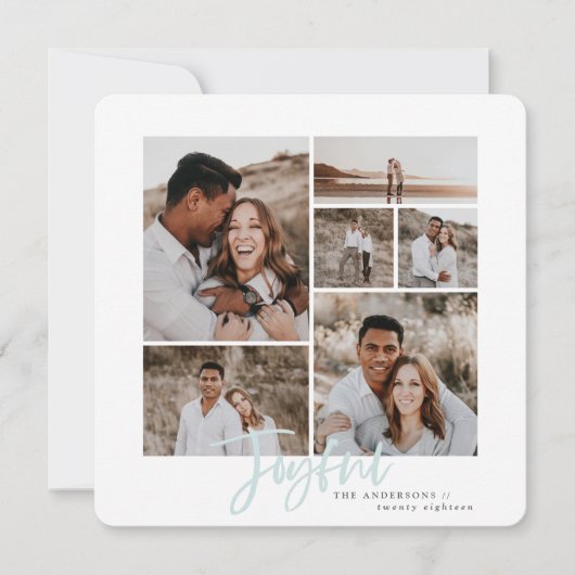 喜びの写数々の真のクリスマスカード シーズンカード (正面)