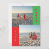 喜びの写真コラージュ ホリデー カード (裏面)