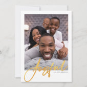 喜びの写真ホリデーカード シーズンカード (正面)