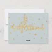 喜びの冬の森 ゴールドスノー シーズンカード (裏面)