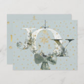 喜びの冬の森 ゴールドスノー シーズンカード (正面/裏面)