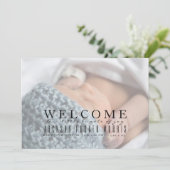 喜びの包みを歓迎する |ベビー発表 案内状 (スタンド正面)