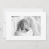 喜びの包みを歓迎する |ベビー発表 案内状 (裏面)