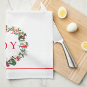 喜びの台所タオルのために吠えるGulliverの天使 キッチンタオル (四つ折り)