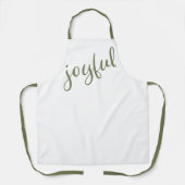 喜びの台本シンプルのクリスマス エプロン (正面)