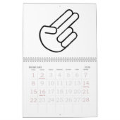 喜びの図表のカレンダー カレンダー (2月 2026)