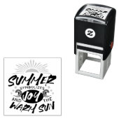 喜びの夏の至福 – 暖かい太陽の引用文 セルフインキングスタンプ (インサイチュ)