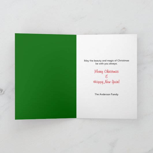 喜びの天使のクリスマスの精神 シーズンカード (内部)