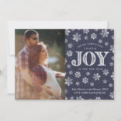 喜びの妊娠の発表のクリスマスの期待 案内状 (正面)