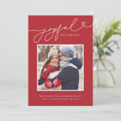 喜びの始まりクリスマス妊娠の発表 シーズンカード (スタンド正面)