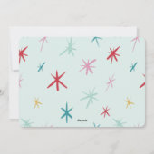 喜びの家族写真カラフルタイポグラフィ モダン シーズンカード (裏面)