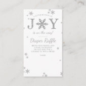 喜びの小さなバンドルのクリスマスベビーシャワーオムツ エンクロージャーカード (正面)