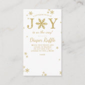 喜びの小さなバンドルのクリスマスベビーシャワーオムツ エンクロージャーカード (正面)