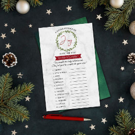 喜びの小さなバンドルのクリスマスベビーシャワーゲーム