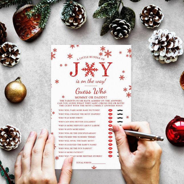 喜びの小さなバンドルのクリスマスベビーシャワーゲーム (クリエイターアップロード済み)