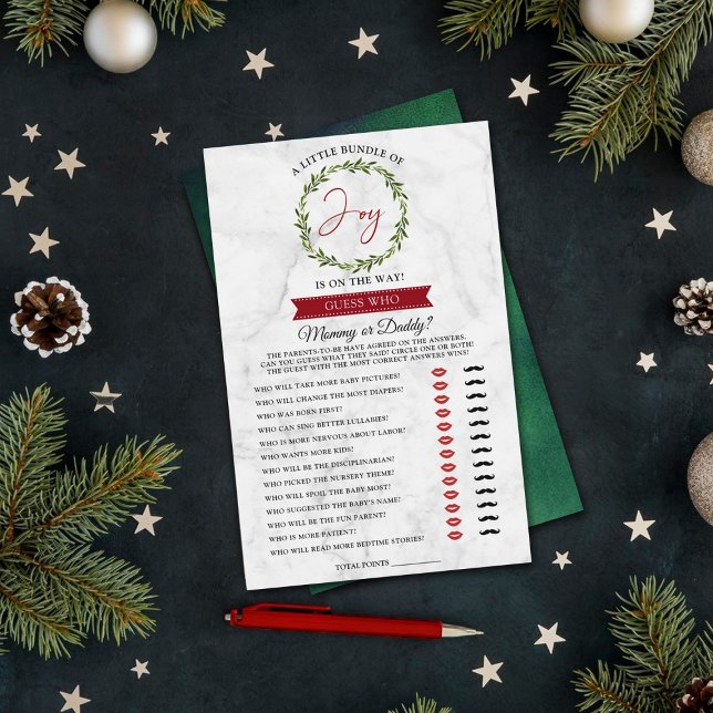 喜びの小さなバンドルのクリスマスベビーシャワーゲーム (クリエイターアップロード済み)