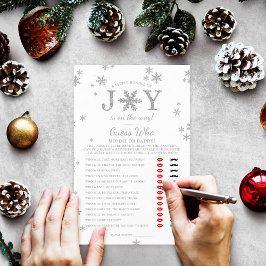 喜びの小さなバンドルのクリスマスベビーシャワーゲーム