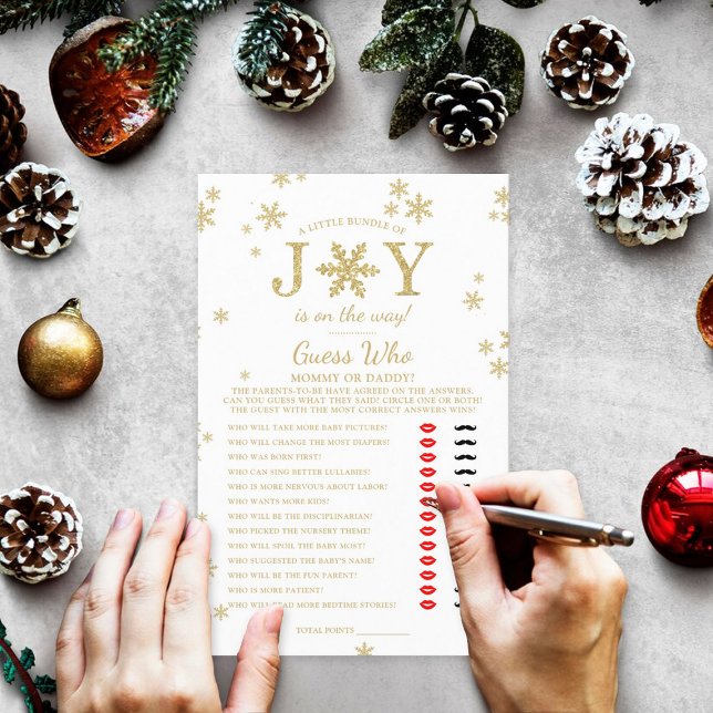 喜びの小さなバンドルのクリスマスベビーシャワーゲーム (クリエイターアップロード済み)