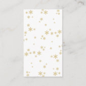 喜びの小さなバンドルのクリスマスベビーシャワーブック エンクロージャーカード (裏面)