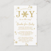 喜びの小さなバンドルのクリスマスベビーシャワーブック エンクロージャーカード (正面)