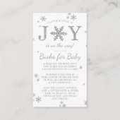 喜びの小さなバンドルのクリスマスベビーシャワーブック エンクロージャーカード (正面)