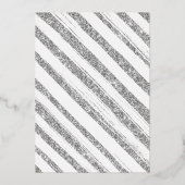 喜びの小さなバンドルのクリスマスベビーシャワー実在 箔招待状 (裏面)