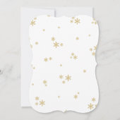 喜びの小さなバンドルのクリスマスベビーシャワー サンキューカード (裏面)