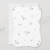 喜びの小さなバンドルのクリスマスベビーシャワー 招待状 (裏面)