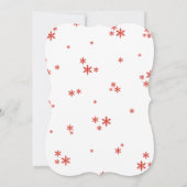 喜びの小さなバンドルのクリスマスベビーシャワー 招待状 (裏面)