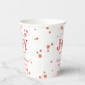 喜びの小さなバンドルのクリスマスベビーシャワー 紙コップ (右)