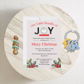 喜びの小さなバンドル赤ちゃんシャワー招待状 招待状