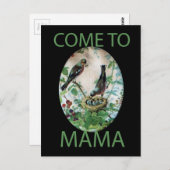 喜びの巣:家族の栄養のある若い精神の愛 ポストカード (正面/裏面)