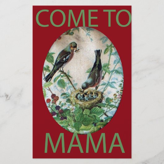 喜びの巣：家族の栄養のある若い精神の愛 便箋 (正面)