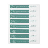 喜びの差出人住所の覆いのラベル ラップアラウンドラベル (シート)