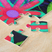 喜びの引用文のフローラモダンインスピレーションのおもしろいを見つける ジグソーパズル (側面)