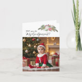 喜びの恵みは休暇の神様の親になるだろうか。 招待状 (正面)