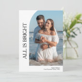 喜びの愛と輝きのカップル ホリデーシーズンカード シーズンカード (スタンド正面)