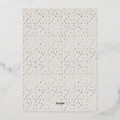 喜びの手紙がホリデーカードを台無しにする 箔シーズンカード (裏面)