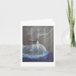 喜びの手紙で主に歌う ノートカード