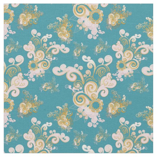 喜びの抽象芸術花の花の繰り返し ファブリック (クローズアップ)