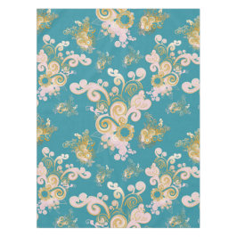 喜びの抽象芸術花弁デザイン テーブルクロス