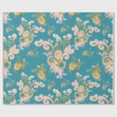 喜びの抽象芸術花弁デザイン ラッピングペーパー (フラット)