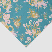 喜びの抽象芸術花弁デザイン 薄葉紙 (詳細)