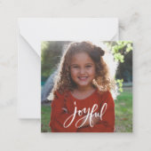 喜びの挨拶メリークリスマスBUDGETノートカード ノートカード (正面)